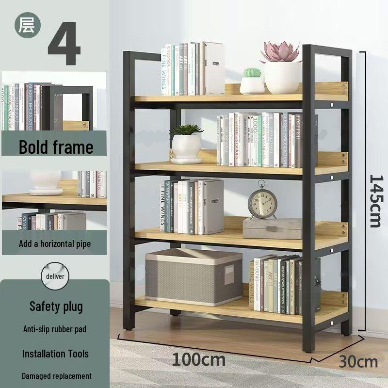 Multilayer Floor Standing Bookshelf and Storage Rack