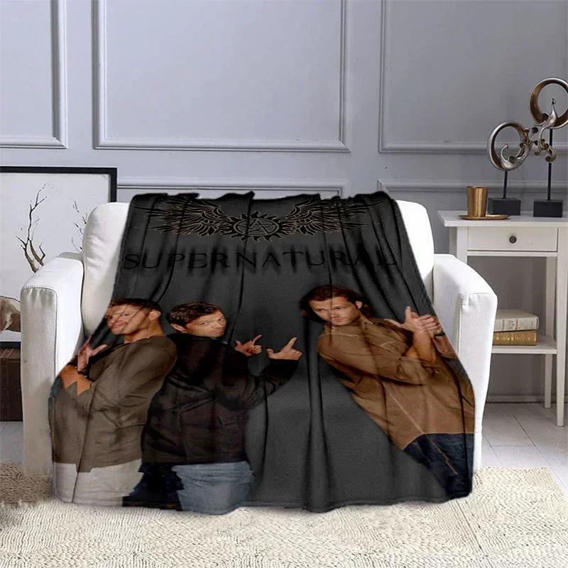 Movie Supernatural - Evil Power Printed Blanket, Fashion Warm Flange Blanket, Picnic Blanket, Bed Blanket, Birthday Gift