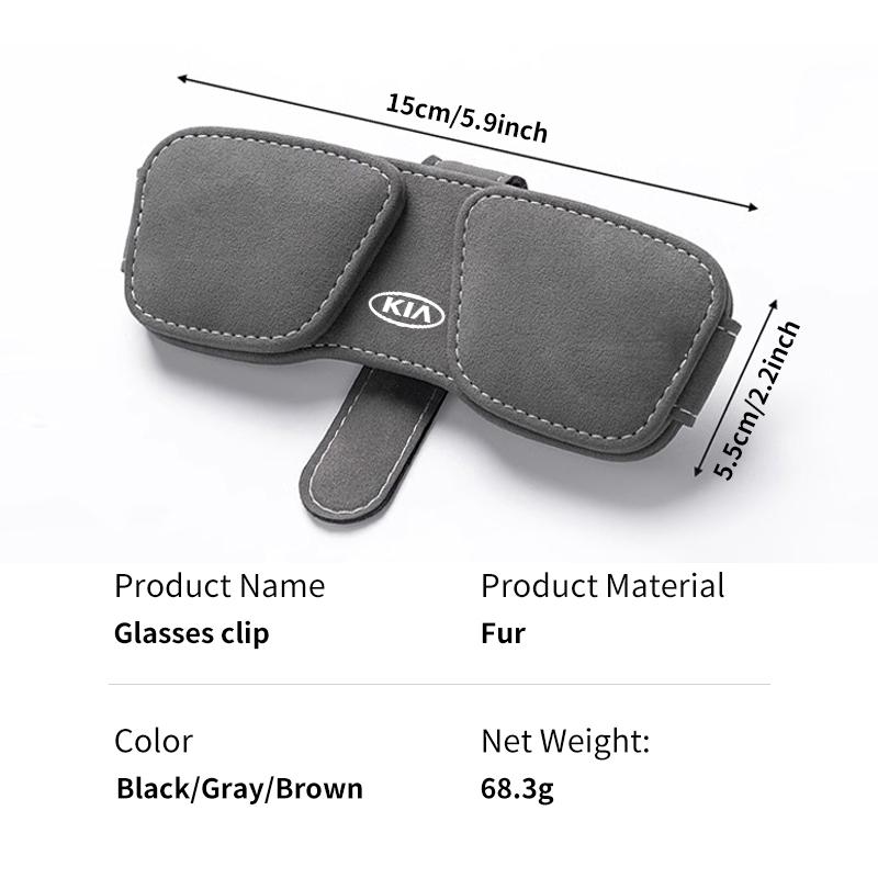 Car Magnetic Glasses Clip Sun Visor Glasses Holder Card Ticket Clip For KIA Cerato Proceed Venga Stonic Picanto Sorento Stinger yzck10