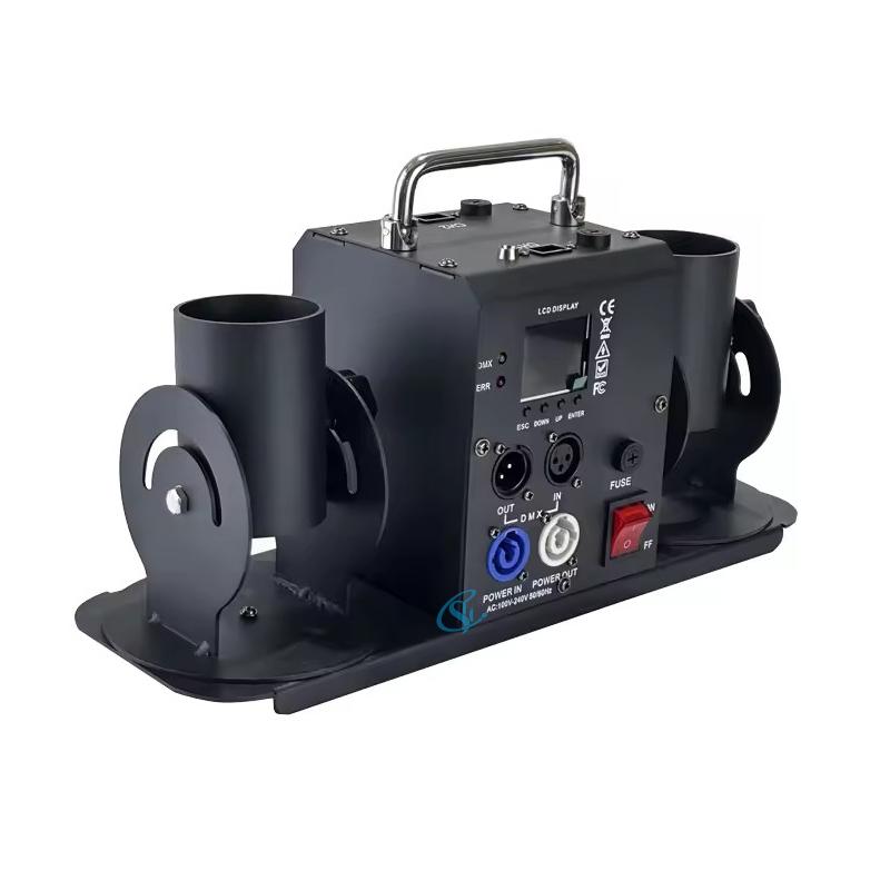 Mașină Tun Confetti DMX Telecomandă 2 Găuri Dublu-Împușcătură Lansator Electronic de Tun Bar Recuzită Petrecere Nuntă