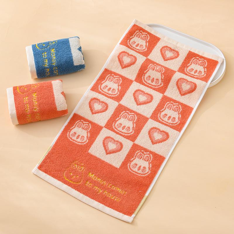 1 STK Håndkle Barnebomull A-klasse bomullsbomullshåndkle fortykket Absorberende Husholdningshåndkle Vask Ansiktshåndkle Absorberende håndklær til flerbruksbruk