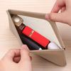 Self-Closing Long Wallet Artificial Leather Passport Driver's License Document Holder Data Cable Cosmetic Bag Storage
