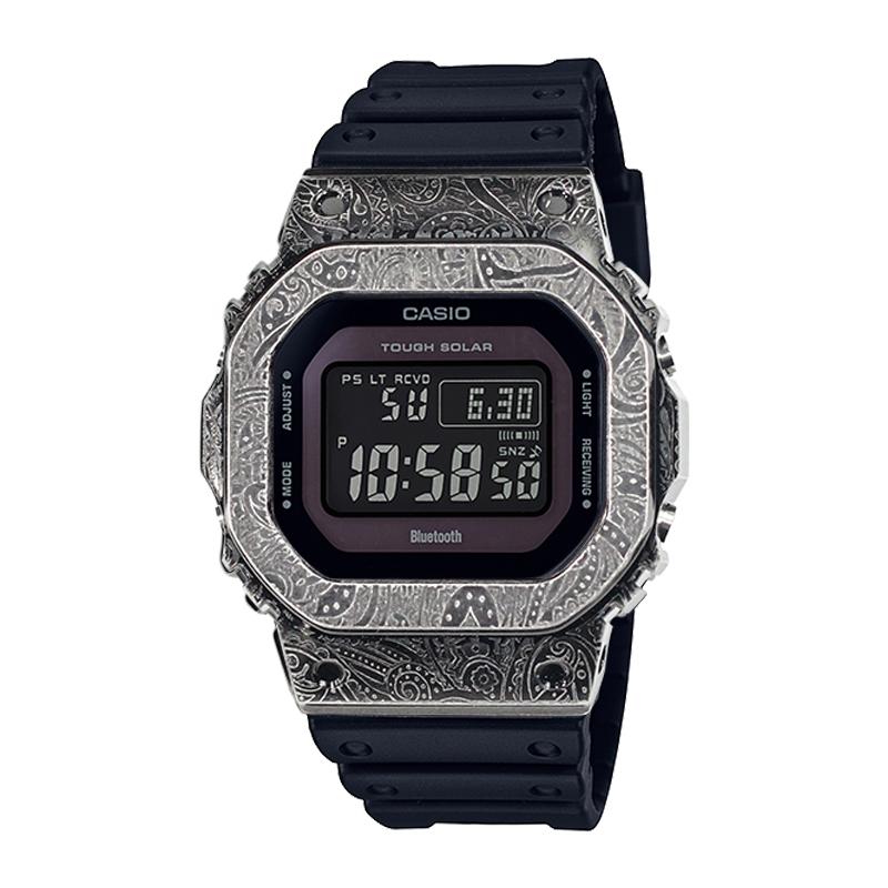 CASIO Unisex DIGITAL Series Black Watch GW-B5600BC-1B(Watch4--) Paisley Rubber Band