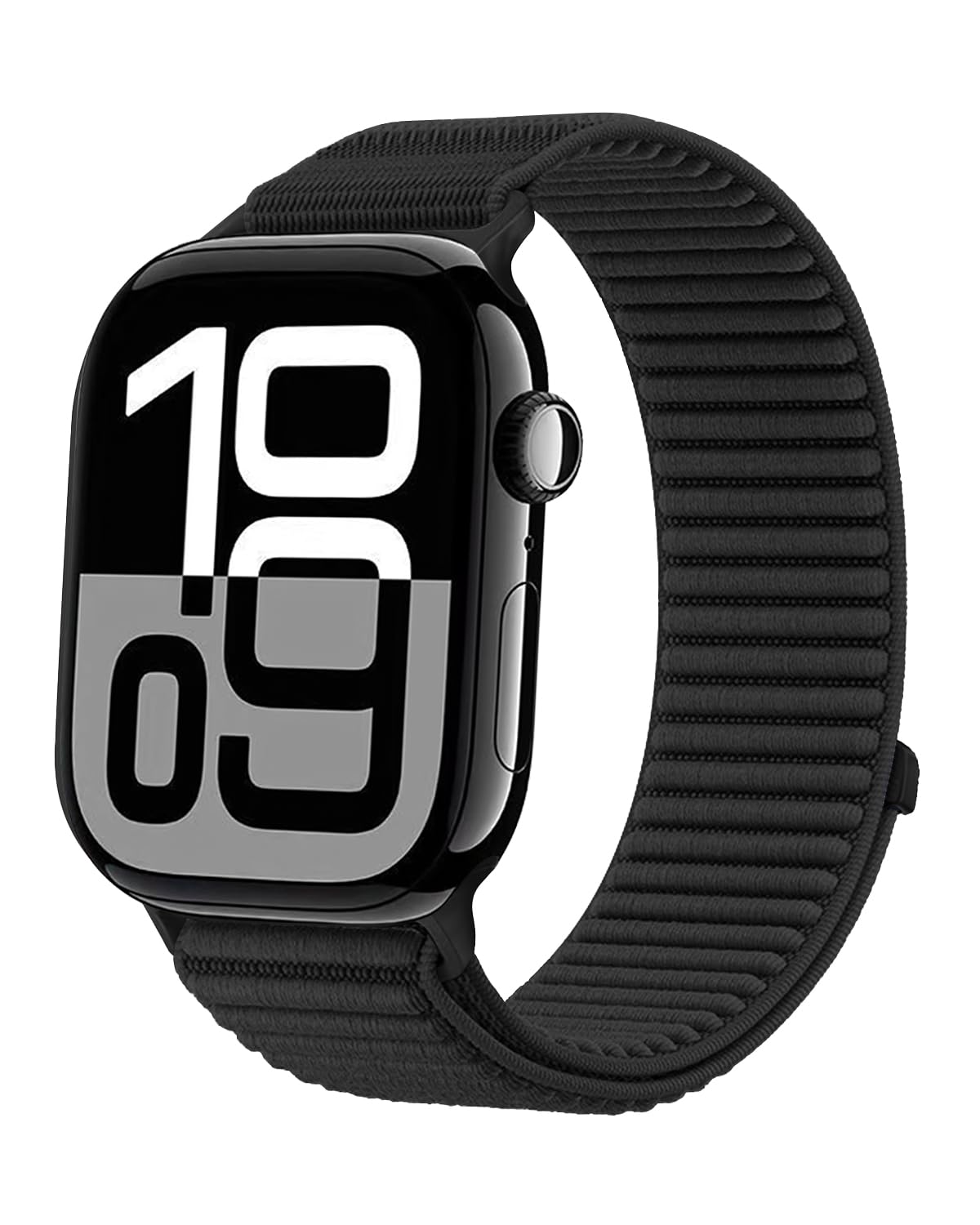

Bracelets for Apple watch 10 band 40mm 49mm 46mm 45mm 44mm 41 Sport Nylon loop Correas iWatch series 9 8 7 6 5 3 SE Ultra2 Strap 38 40 41mm S10-42mm чёрный