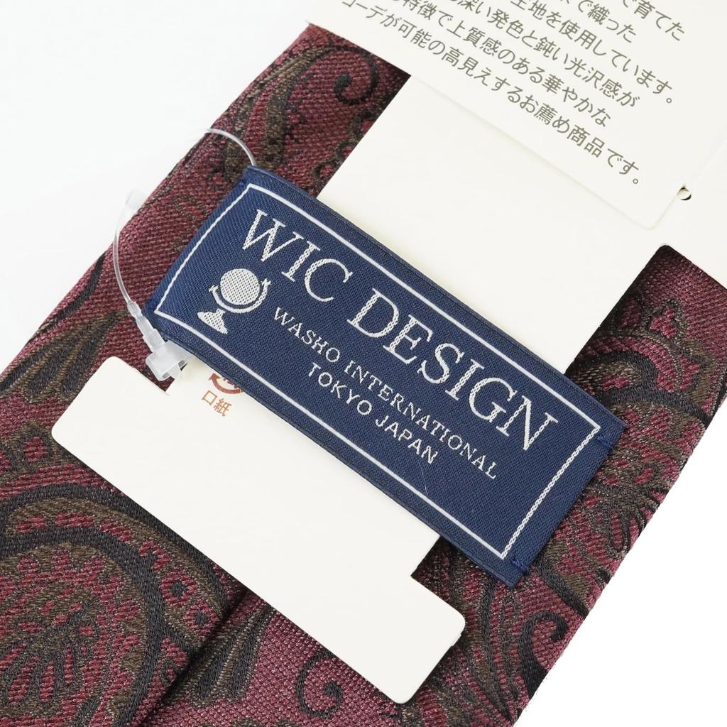 [WIC DESIGN  TUSSAH SILK Paisley Pattern Tie]