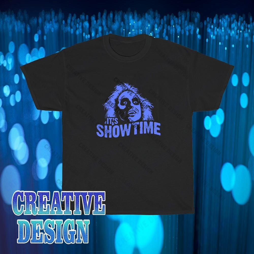

Brand New Beetlejuice It s Showtime Movie Logo T-Shirt Funny Size S to 5XL S