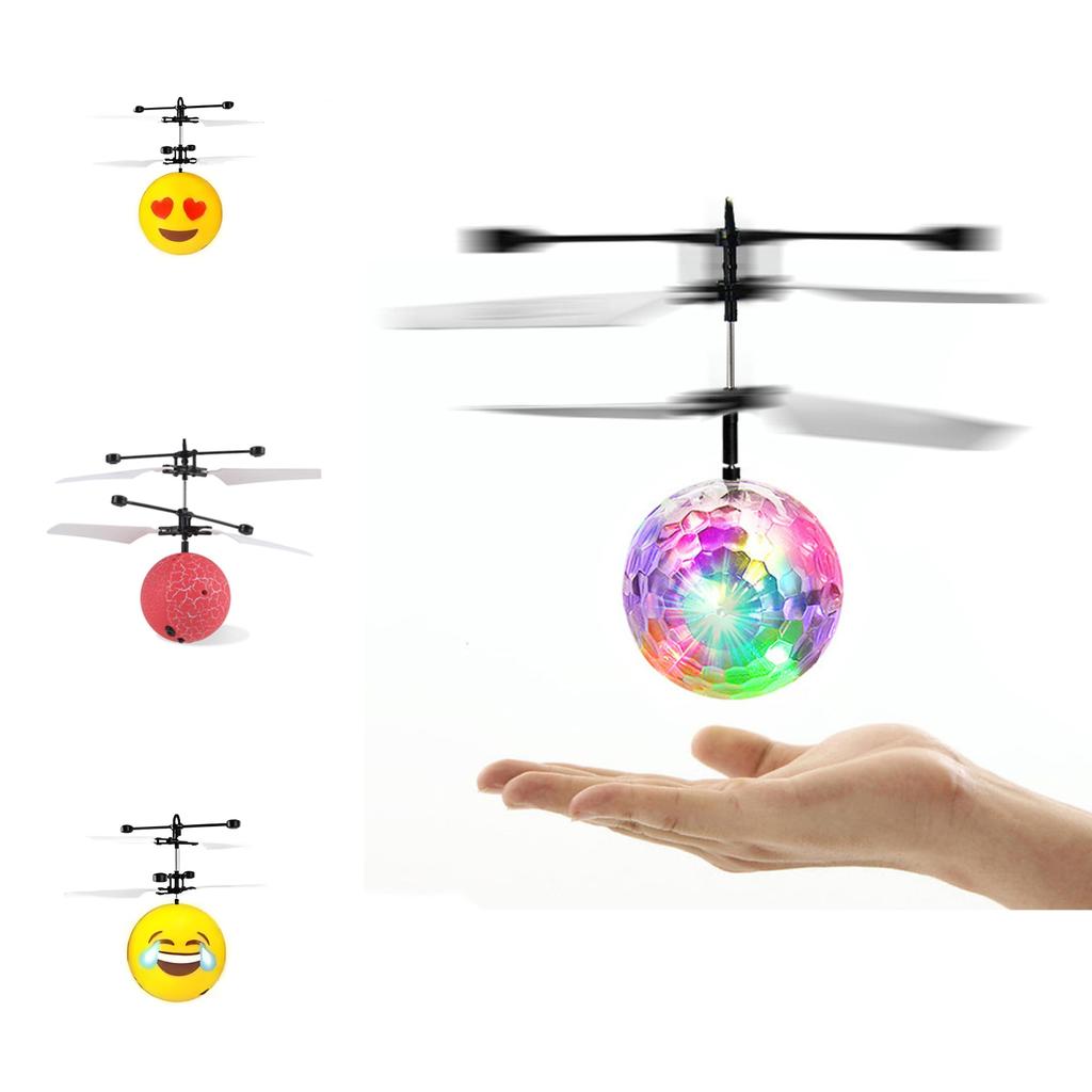Control Remoto Bola de Cristal de Inducción Luz LED Esfera Voladora Para Jugar Niños