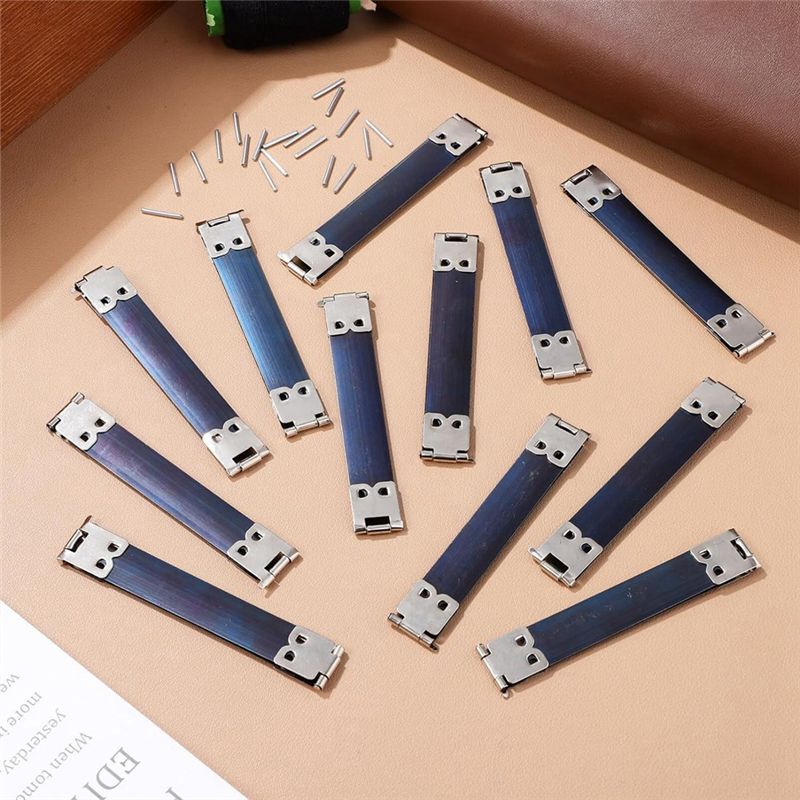 M-Modern-20Pcs Metal Internal Flex Frames Kiss Clasp Purse Frame Coin Handbag Hinges Clip Bag Silver