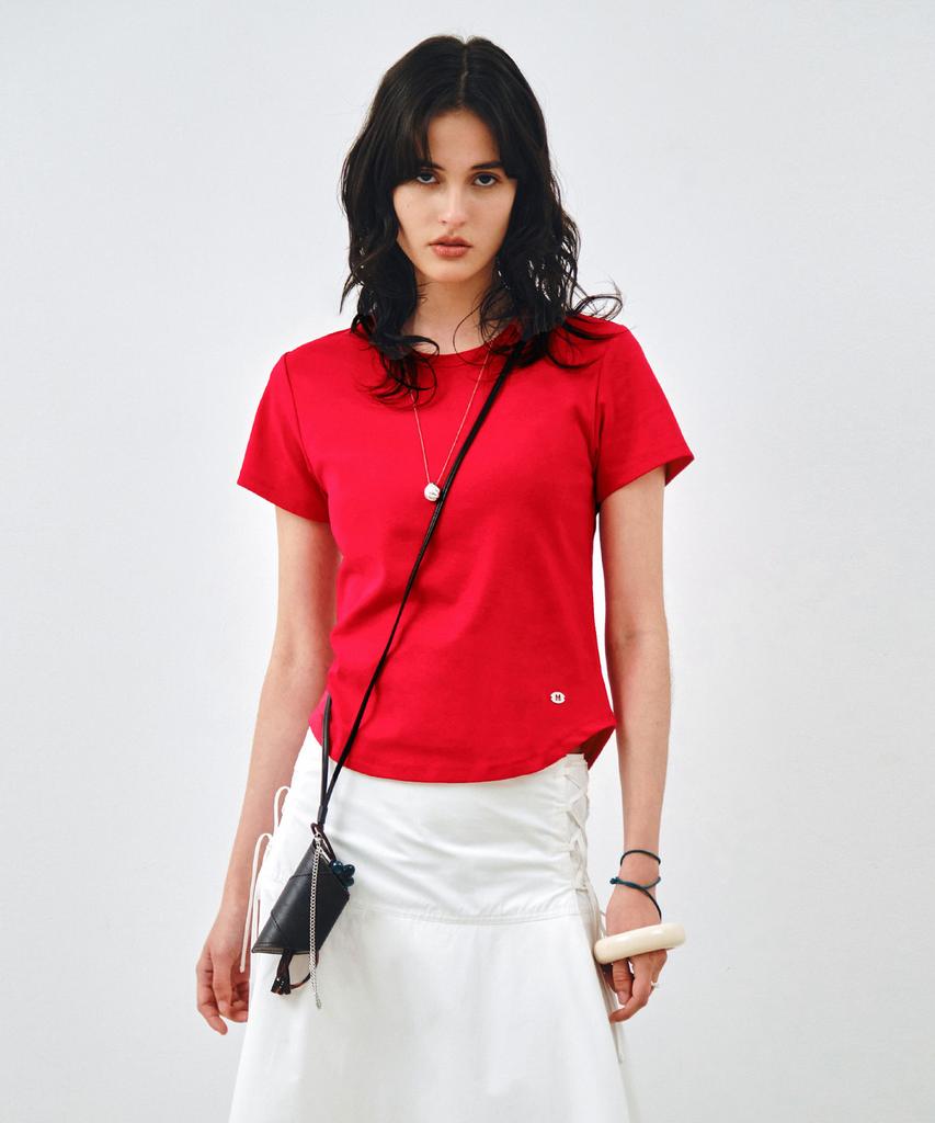 MONGDOL Essential Round Neck Short Sleeve T-Shirt Mdts073_10 Colors
