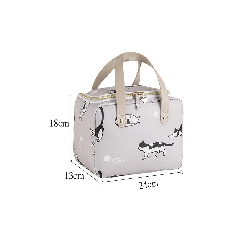 Lunch Bag Handle Insulation Cooler Bag for Women Kid Lunch Box Picnic Travel Portable Food Storage Breakfast Thermal Food Bag