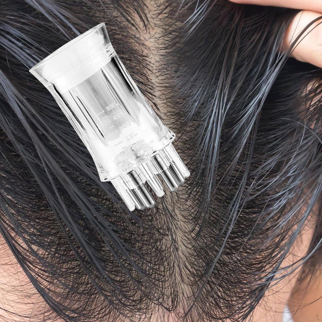 Handheld Scalp Comb Hair Oil Bottle Brush Growth Practical Care Head for Bathroom