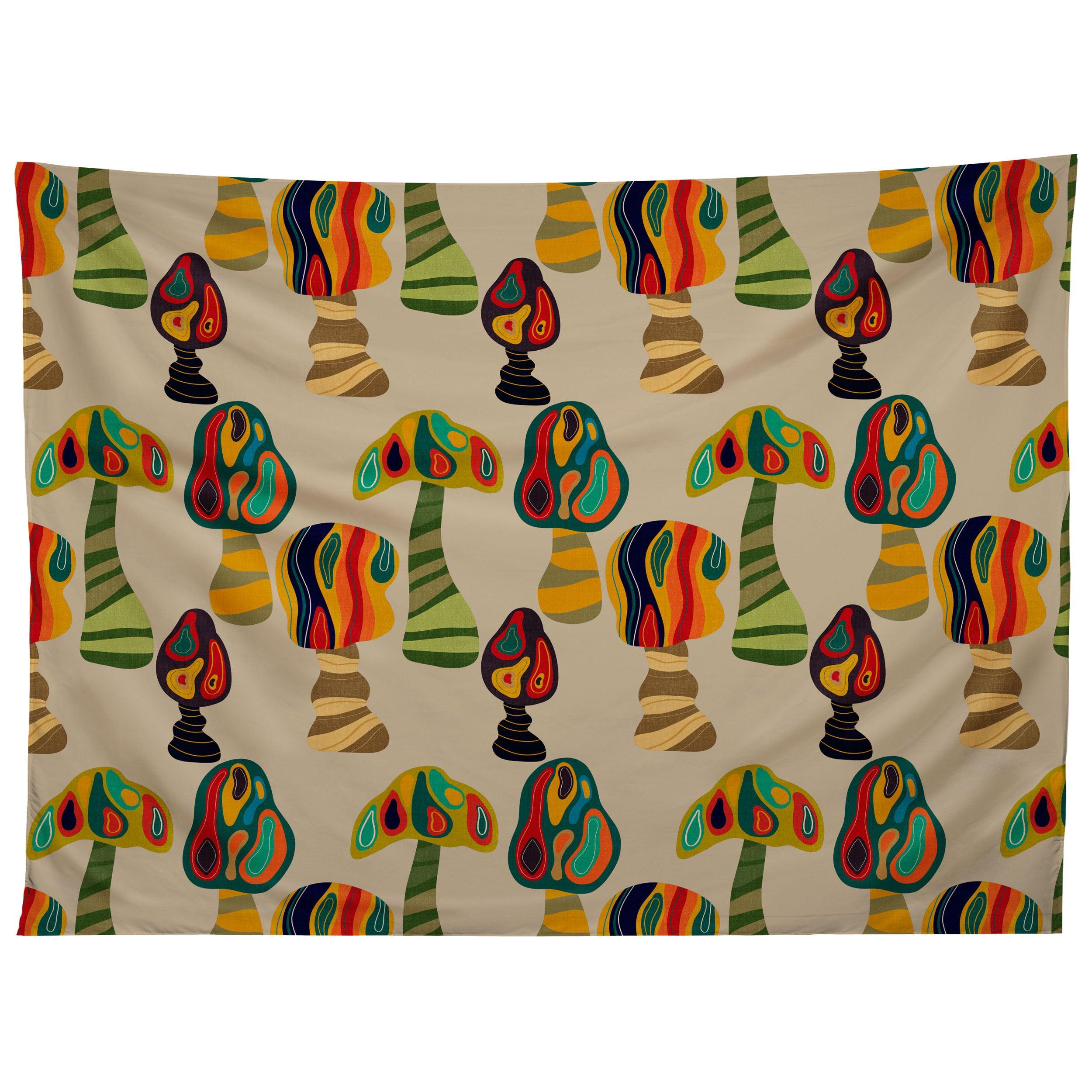 PSYCHEDELIC TREES tapestry 75x100
