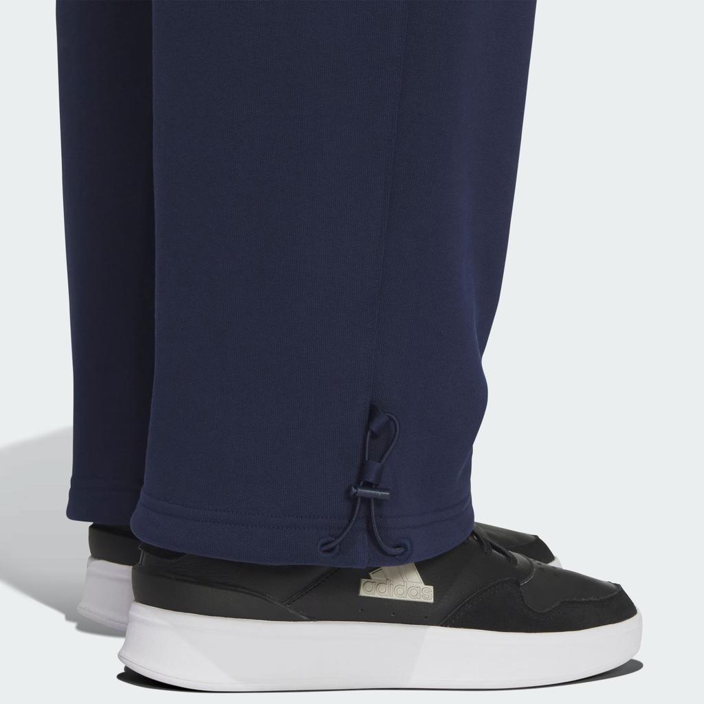 Adidas Verbiage Pt1 Logo Print Drawstring Knit Joggers Women Bottoms Collegiate-Navy-Blue JD3469