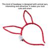 10 Pieces Ear Headband Flashing Lighting Hairband Feather Decorative Headwear Adult Unisex Battery Operated Cosplay Dancing
