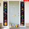 Back To School Couplet Banner Student 1 Pair Polyester Indoor Outdoor Decor
