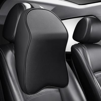 Pernă pentru tetieră mașină din piele Napa spumă cu memorie Perne confortabile pentru gât Suport potrivit pentru majoritatea mașinilor pentru interiorul auto