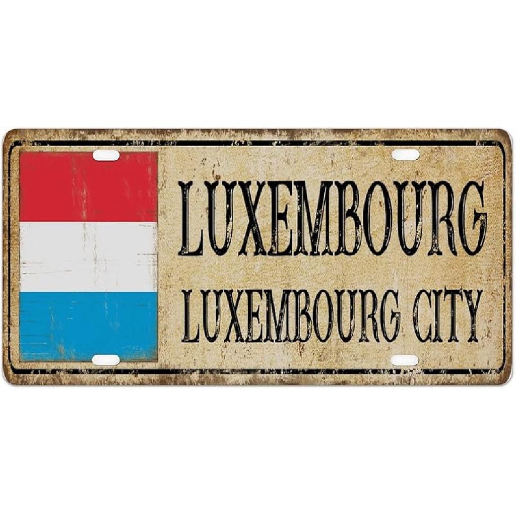 Saint Lucia Vanity License Plates National Flag Castries Vintage Metal License Plate Country Souvenir Gift Aluminum Metal License Plate Car Tag to