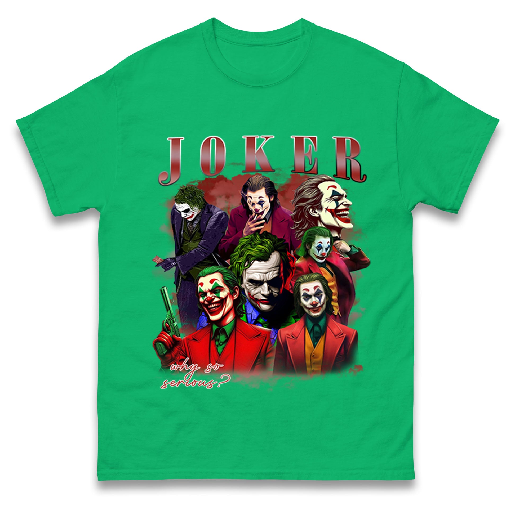 Joker Bootleg Halloween Mens T Shirt Womens Tops Tees M