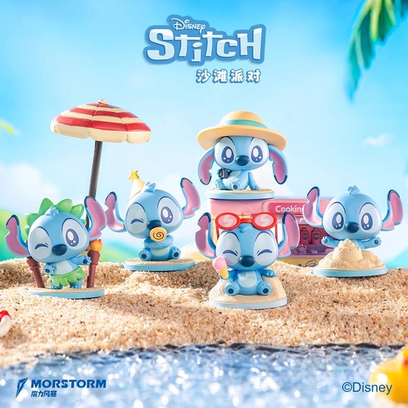Disney Stitch Beach Party Mystery Blind Box Summer Edition Collectible Toy Figure Desk Decor For Kids Trendy Christmas Gift