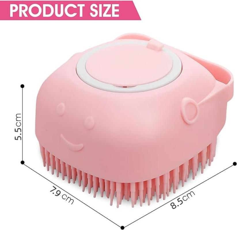 Bathroom Dog Cat Bathing Massage Glove Brush Soft And Safe Silicone Pet Brush