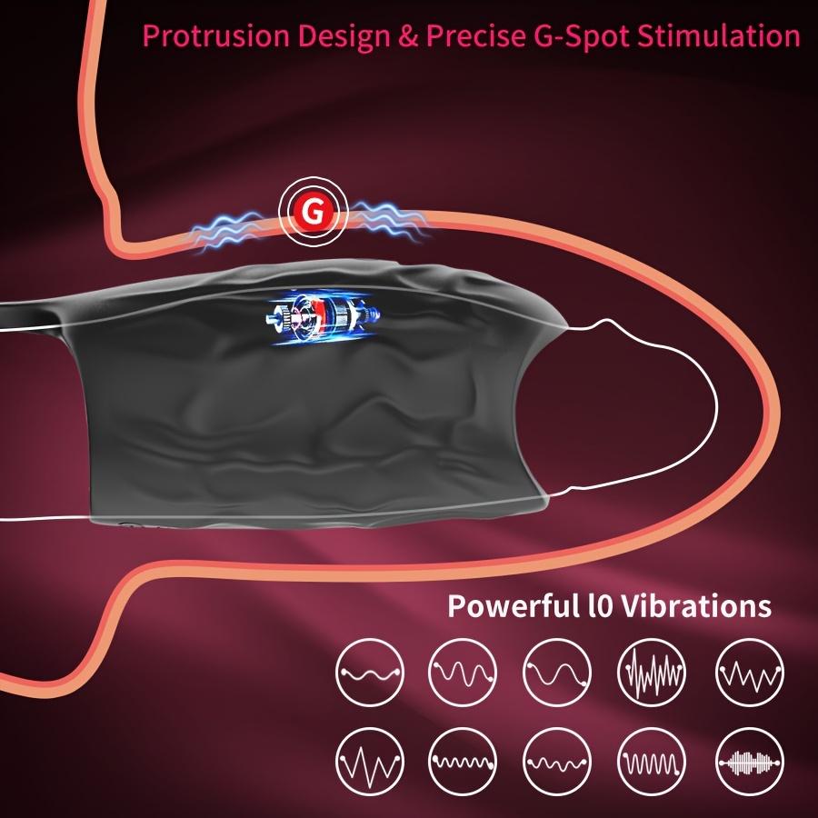 Male Vibrator Penis Sleeve Cock Ring Adult Sex Toys for Men Delay Ejaculation Penis Testicle Bondage G-spot Stimulation Couple