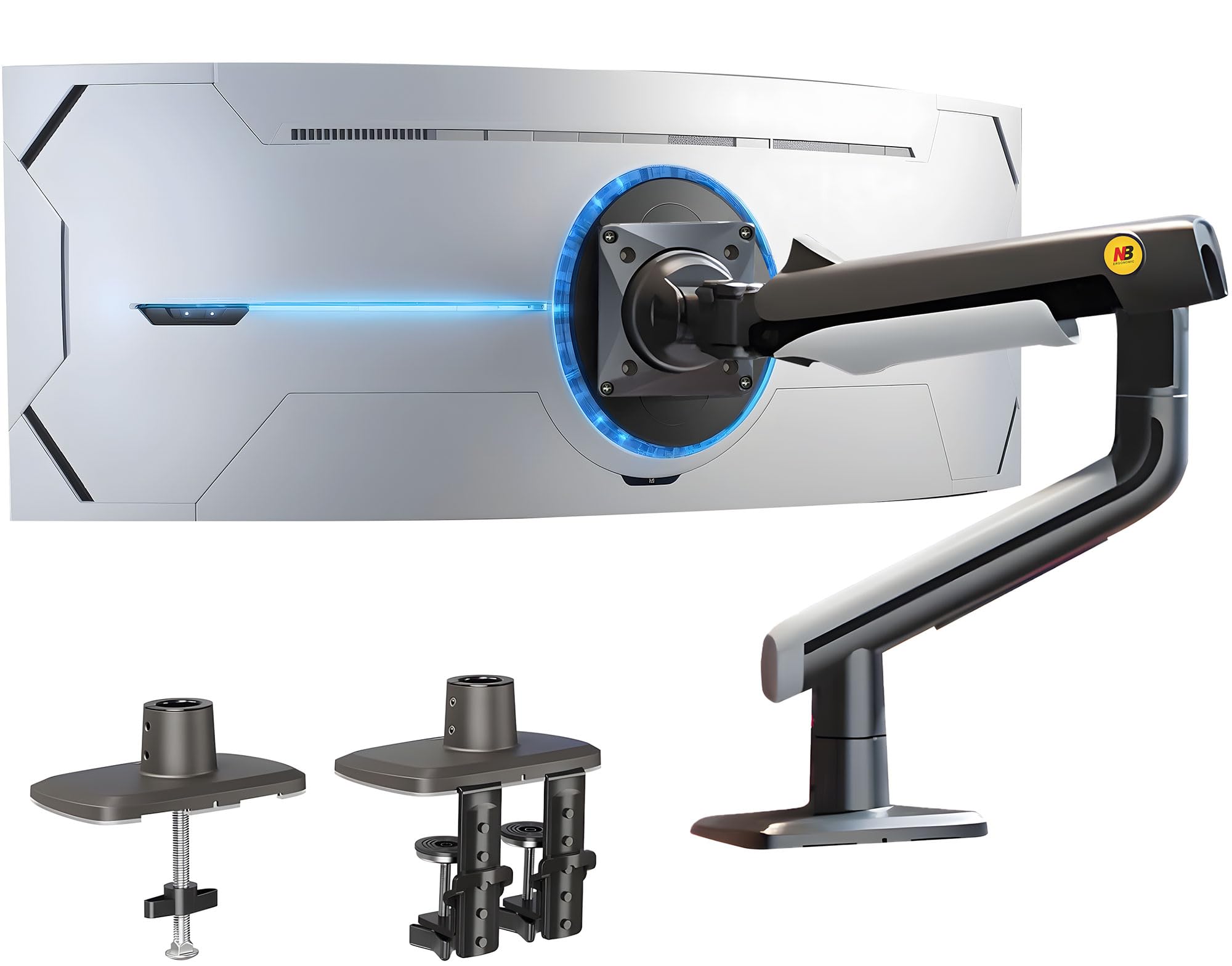 

NB ЭРГОНОМИЧНЫЙ Монитор Совместимый с дюйм 18 кг тяжелая нагрузка Дисплей Одиночный Игровой монитор Механическая пружина A5 Кронштейн, 17-49 мониторы, емкость, кронштейн, кронштейн,