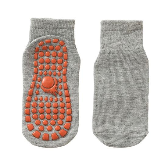 

1 пара носков-батутов, противоскользящие силиконовые ручки с нижней частью, отличное трение, сплошной цвет, высокая эластичность, впитывание пота, домашние носки для йоги для взрослых, напольные носки серый