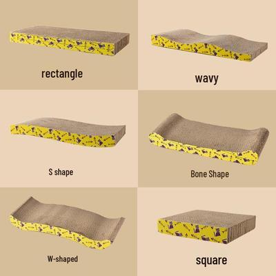 Cat Scratching Board & Claw Pad - Corrugated Cardboard Cat Toy and Bed