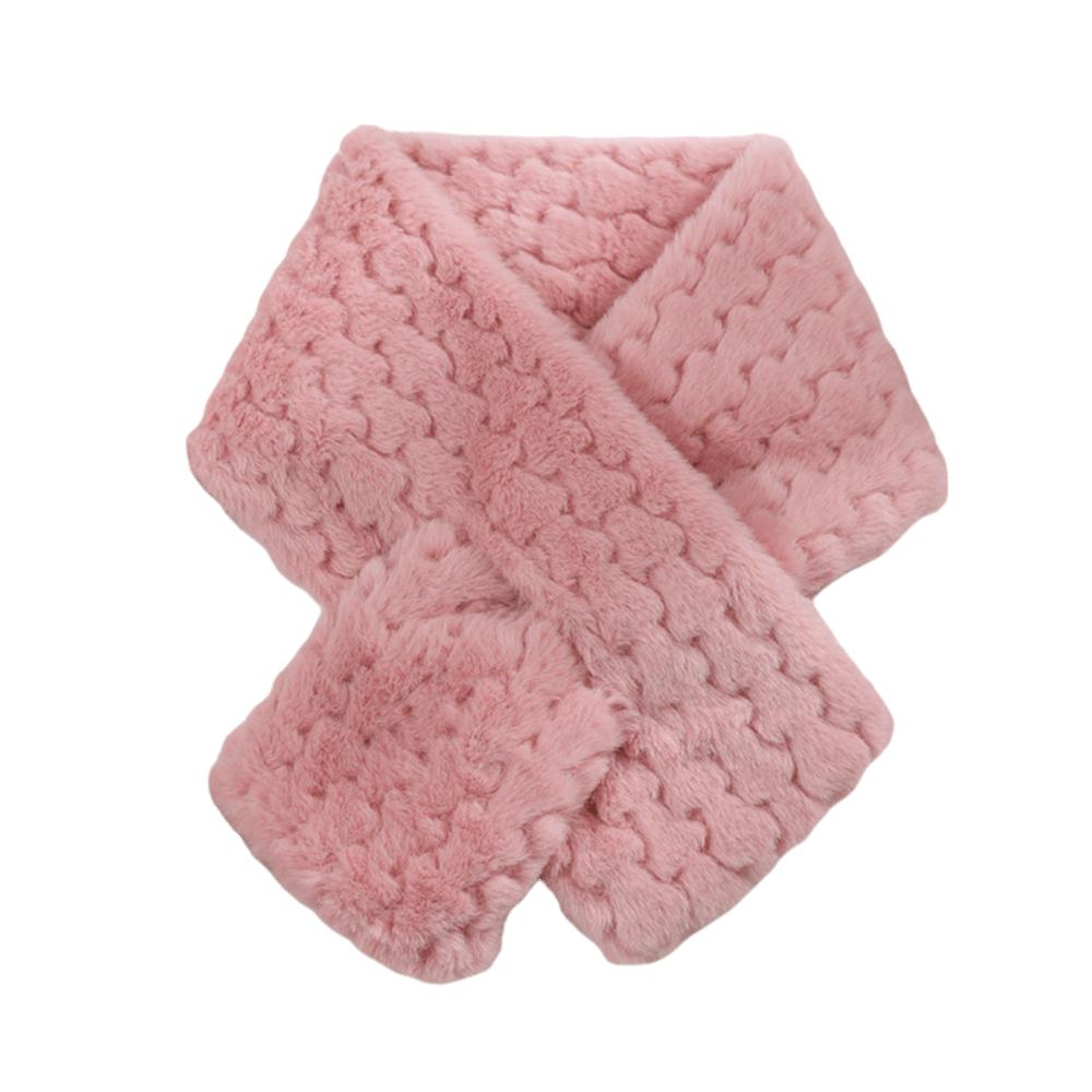 Thickened Cross Scarf Cold-proof Knitted Neckerchief Elegant Neck Collar  Outdoor