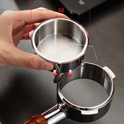 304 Stainless Steel Coffee Maker Parts, Detachable Porous Basket for Office Use