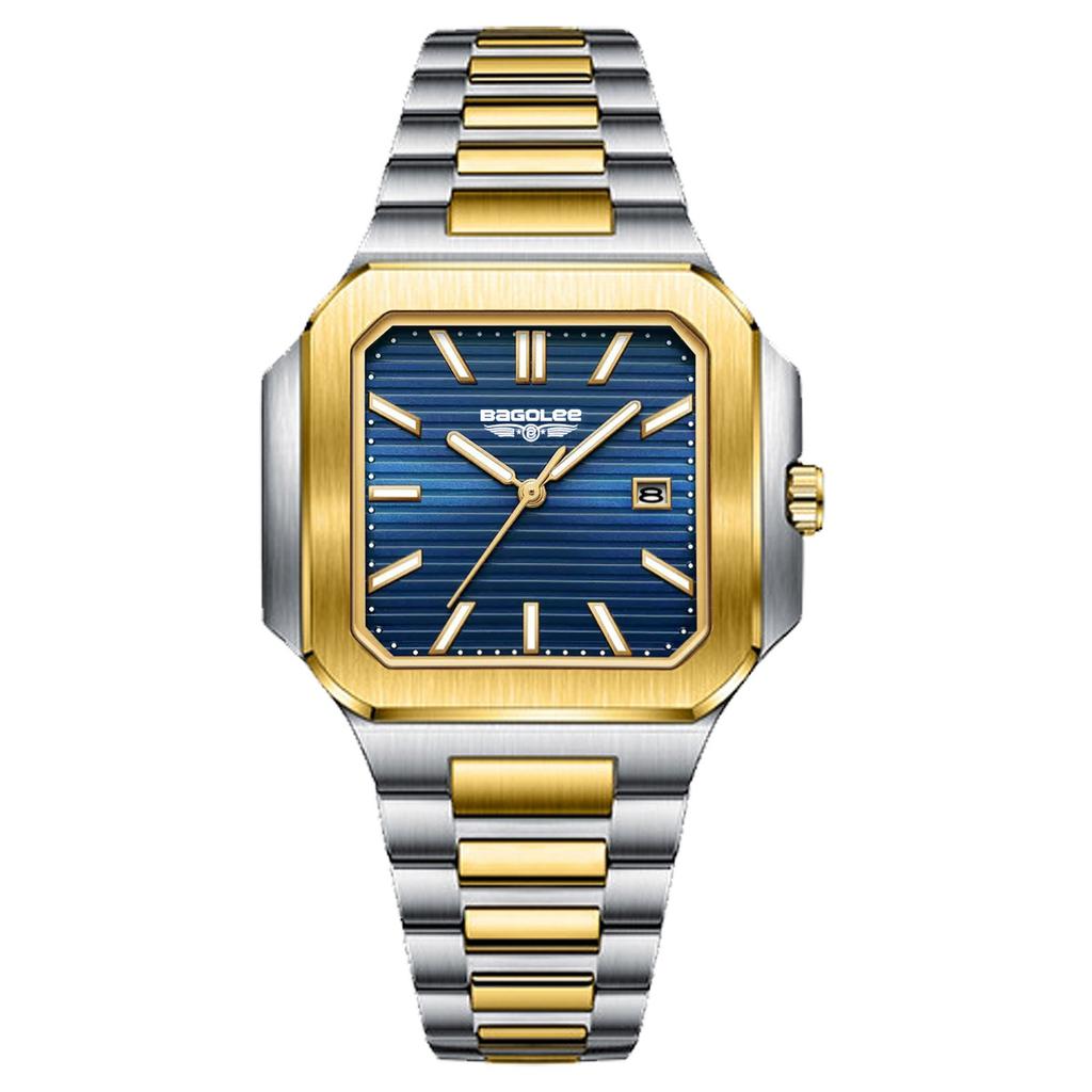 Supply Business Versatile Watch Men's Watch Square Calendar Waterproof Quartz Watch Fashion Men's Watch Business