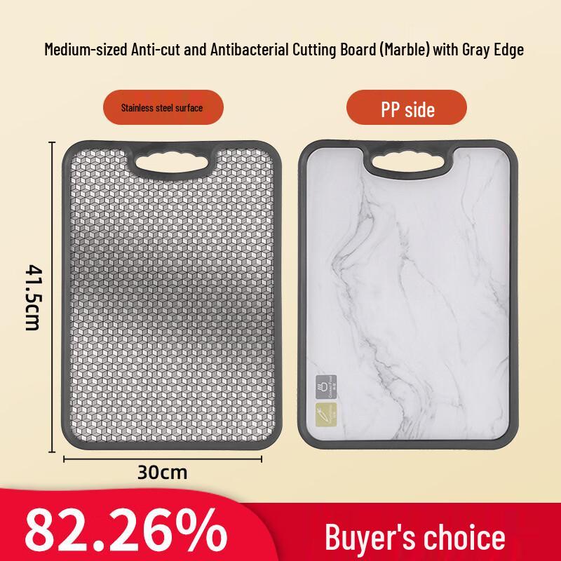 

Yipan 316 Stainless Steel Double-Sided Cutting Board