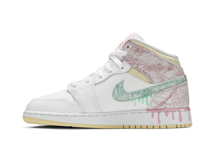 Jordan 1 Mid Paint Drip (GS)