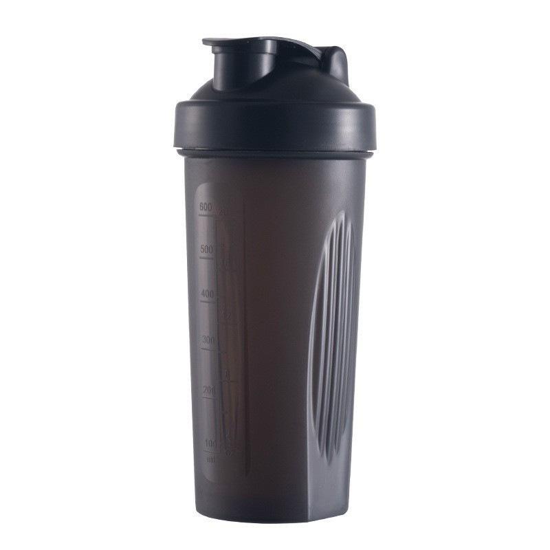 600ml Shaker Bottle with Scale Mark Protein Powder Milkshake Mixing Cup Portable Sports Water Mug for Gym Workout Outdoor