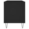 Record Cabinet Black 85x38x48 cm Particleboard