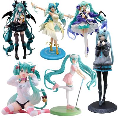 Figurine Anime Hatsune Miku Décorations de Bureau Hatsune Miku Fille Mignonne Figurine d'Action Hatsune Modèle Statue Collection Jouets Cadeau