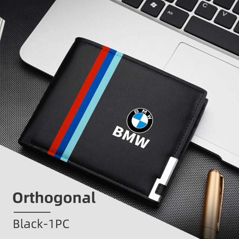 Leather Car Men's Wallet Card Clip Ticket Storage Bag For BMW E87 E70 E91 E30 G20 E92 E93 E60 E46 E90 G30 E53 X1