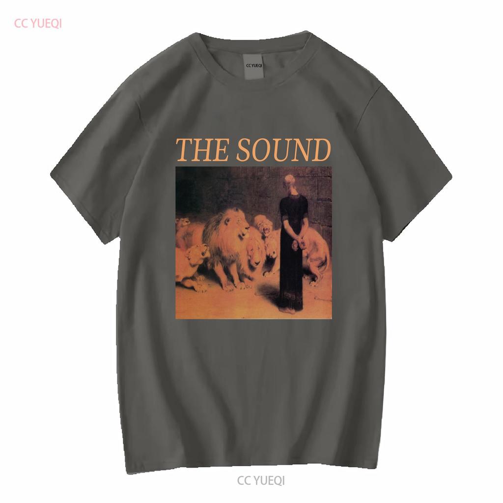 the sound T Shirt from lions mouth vintage Washed Stylish Top For Everyday Wear Casual Versatile Unisex homme fashion Soft