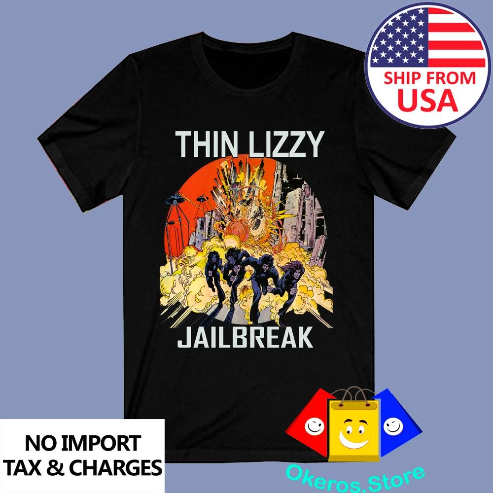 Thin Lizzy Jailbreak Men s Black Size S to 3XL 3XL