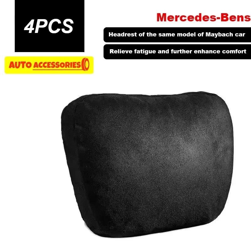 1/2PCS Car Headrest Neck Support Seat / Maybach Design Class Soft Universal Adjustable Car Pillow Neck Rest Cushion High Quality