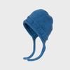 West Sichuan travel blue straps knitted headgear women's autumn and winter travel plush wool hat showing face small hat