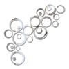 24pcs Mural Acrylic Circle Mirror Tiles Self-Adhesive Bedroom Decal DIY Wall Stickers Art Decor