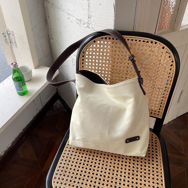 Simple Canvas Women's Bag Tide Leisure Shoulder Environmental Protection Bag Student Large Capacity Tide Tote Bag