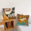 Beer Cigarette Coffee Pillow Case Square Pillow Bedroom Sofa Leisure Comfort Cushion Car Living Room Home Decoration