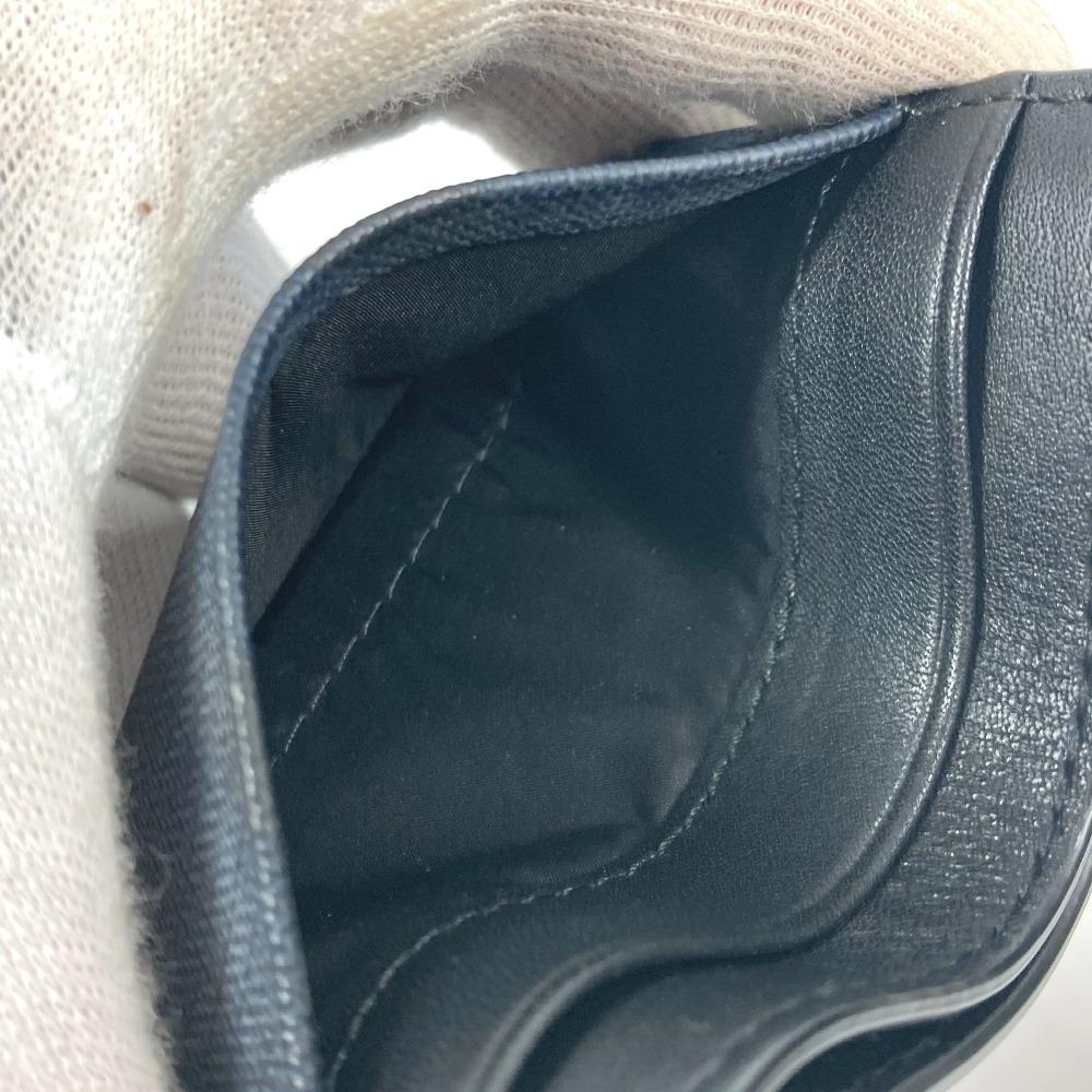 BURBERRY check Business Card Holder Pass Case Card Case Leather/PVC Navy/Black