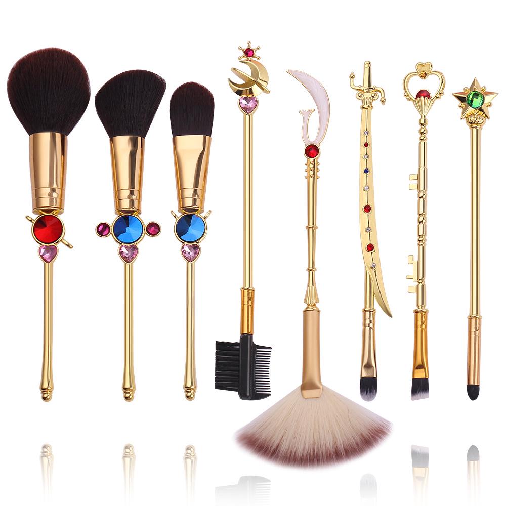 Sailor Moon Makeup Brush Set - 8-Piece Midi Fox Collection