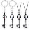 Kingdom Key Hearts Shape Keychain Alloy Necklace Pendant Jewelry Gift Fashion