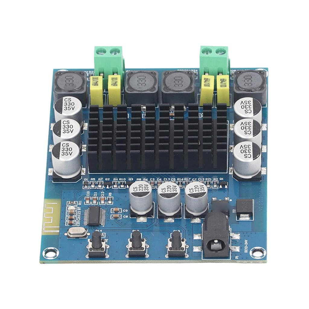 120W Dual Channel Power Amplifier Board Bluetooth Digital Sound Amplifier Module for Car Speakers