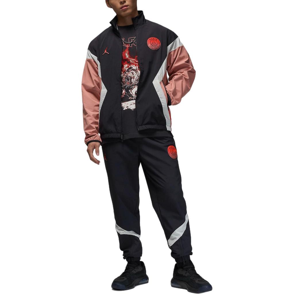 Jordan FW24 MJ PSG STMT SS GFX Comodo Pullover Sportivo Girocollo Manica Corta T-Shirt Uomo Top Nero Vela-Bianco FV7734-045