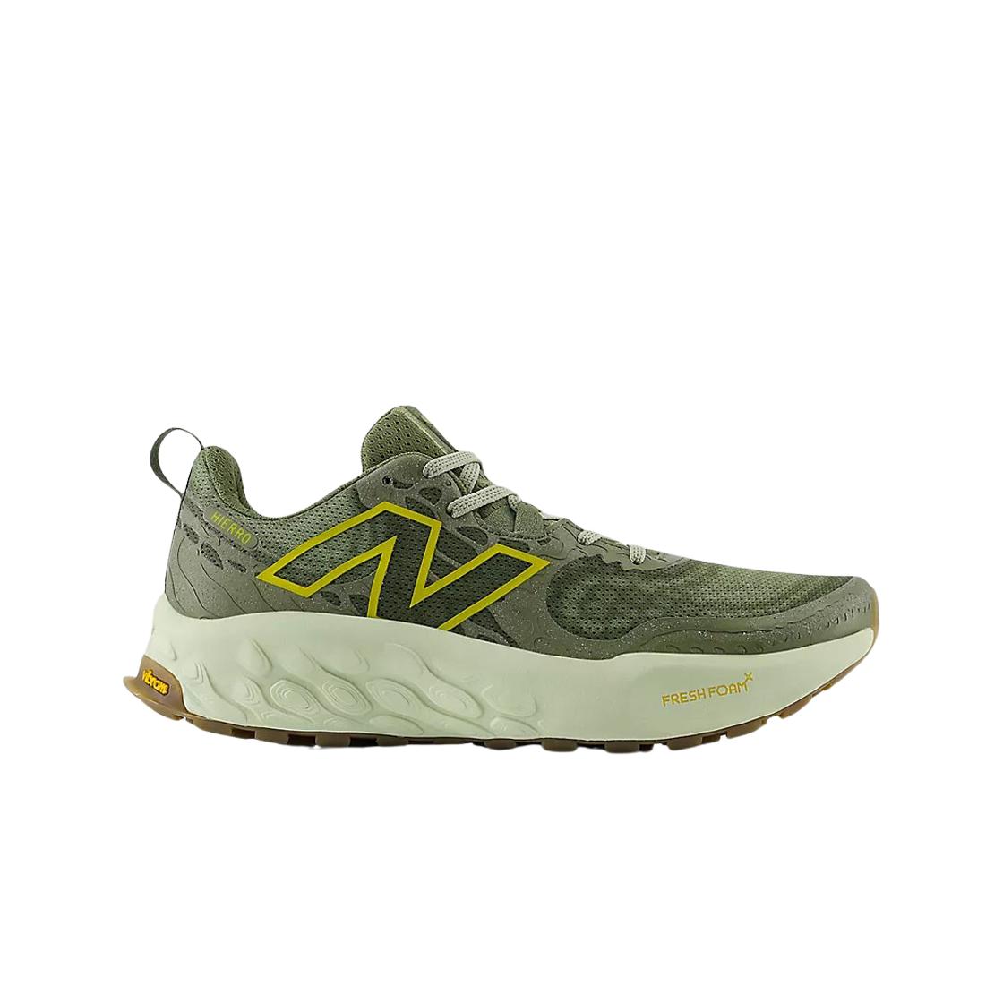 

New Balance Fresh Foam X Hierro v8 Dark Olive Lichen Green 2E Wide MTHIERQ8 Мужские кроссовки